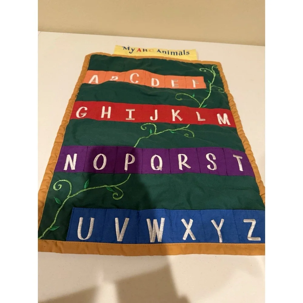 Kubla Kids My ABC Animals‎ Fabric Alphabet Pocket Chart Learning Wall Chart